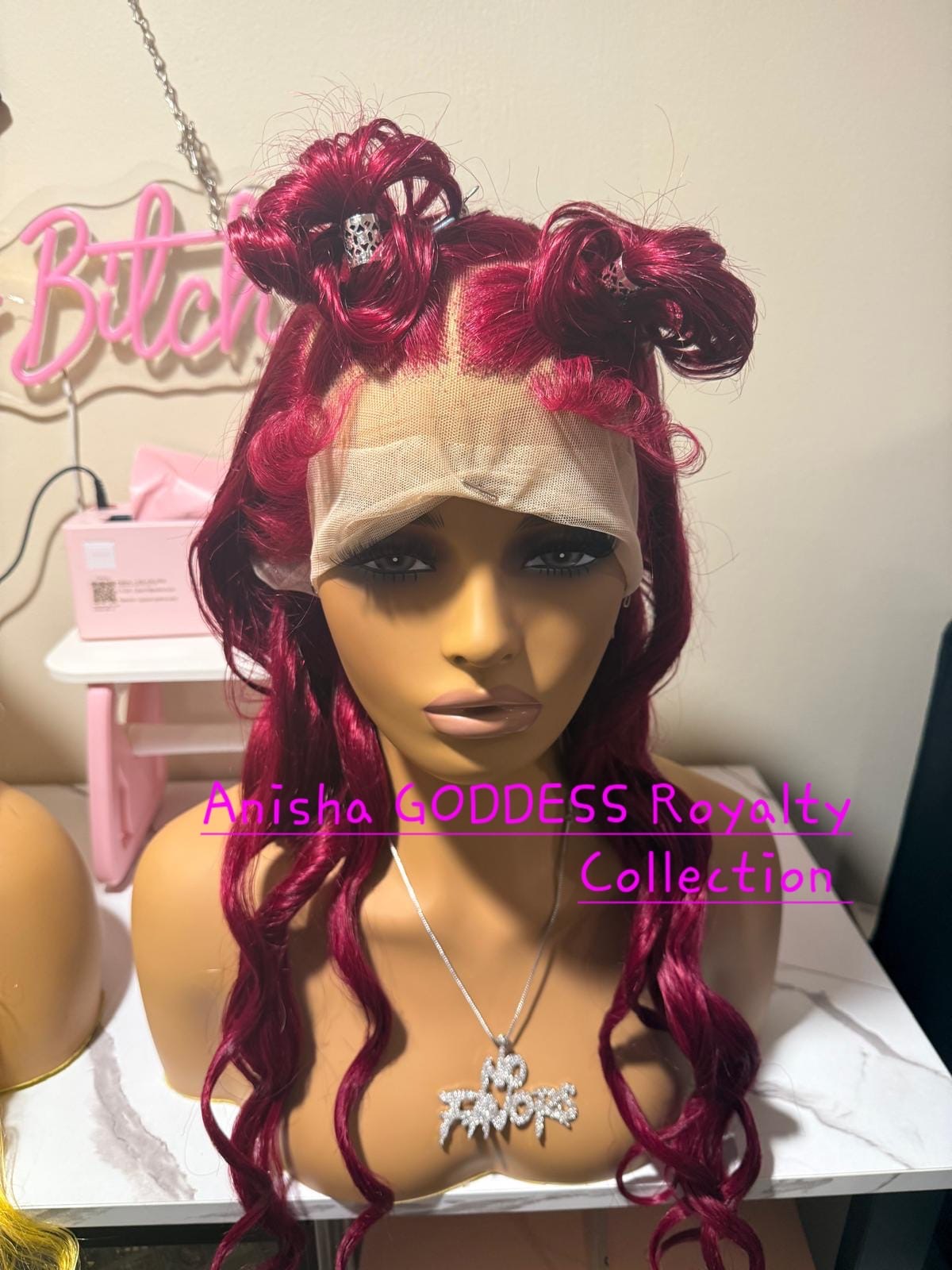 Mi Head Get Hot More While Jãdä Kïngdom*** 28 Inch Wine Red 13x4 HD Lace Frontal Wig, 100% Human Hair 180 Density.