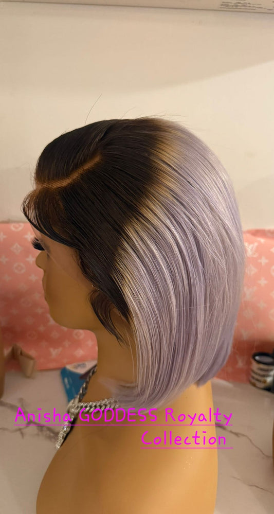 Short Straight Bob, 8 Inch 13×4 Lace Frontal 100% Human, 150% Desity