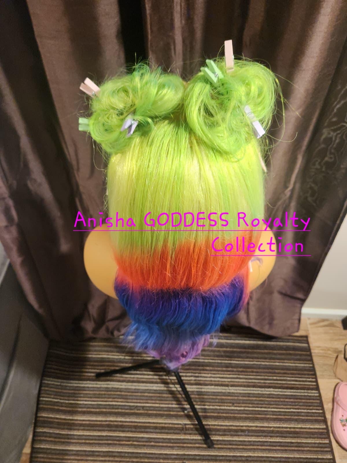 Bad Gyal Team Dovẽy Mãgnum*** Multicolor 32 Inch 13x6 HD Lace Frontal wig, 100% Human Hair 200 Density