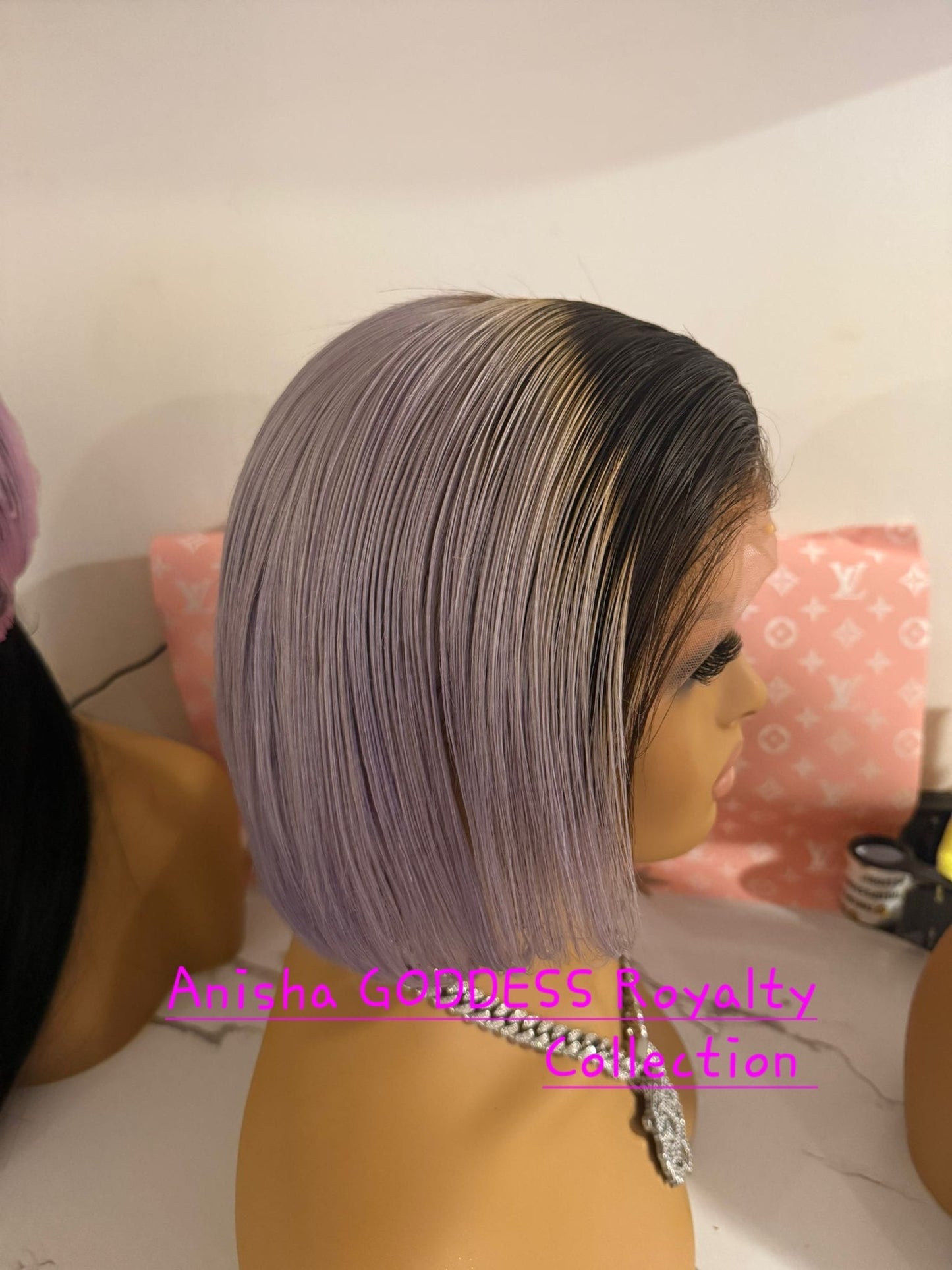 Short Straight Bob, 8 Inch 13×4 Lace Frontal 100% Human, 150% Desity