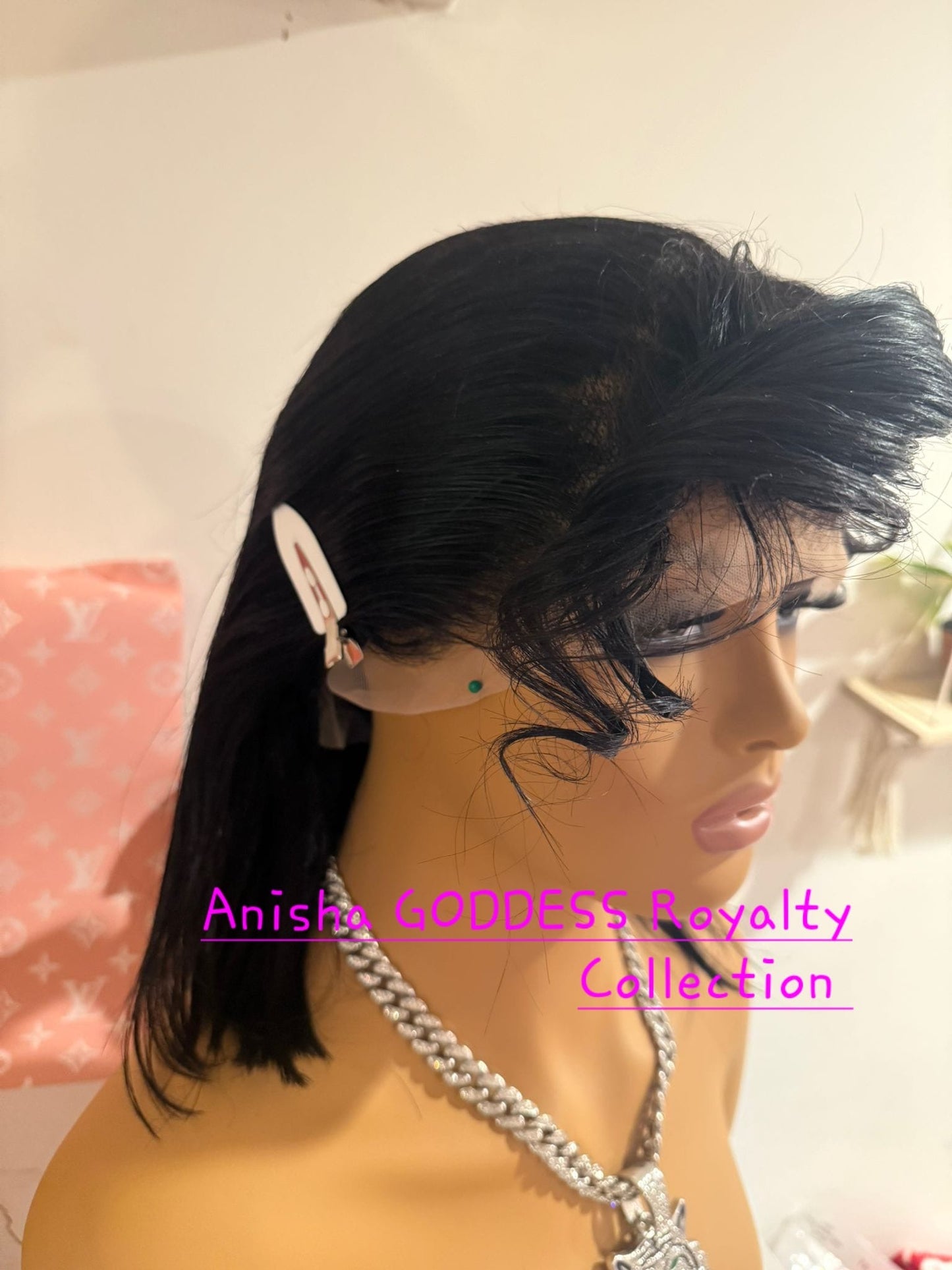 Black Straight Bob, 12 Inch 13x4 Lace Frontal 100% Human, 180% Desity