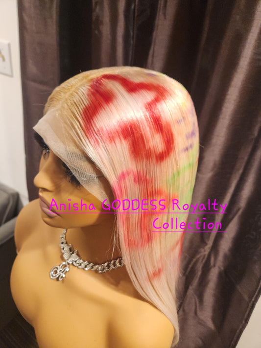 Do We Have Have A Problem Nïcķĩ Mïñaj*** 38 Inch 13*6 HD Lace Frontal Wig, 100% Human Hair 210% Density