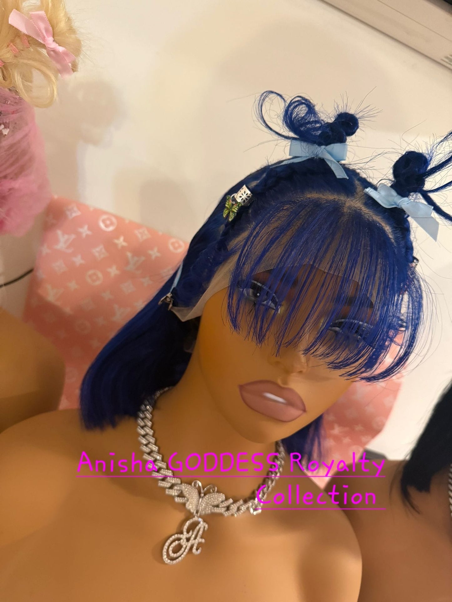 Blue 13x4 Straight Bob, Lace Frontal, 10 Inch 100% Human, 180% Desity